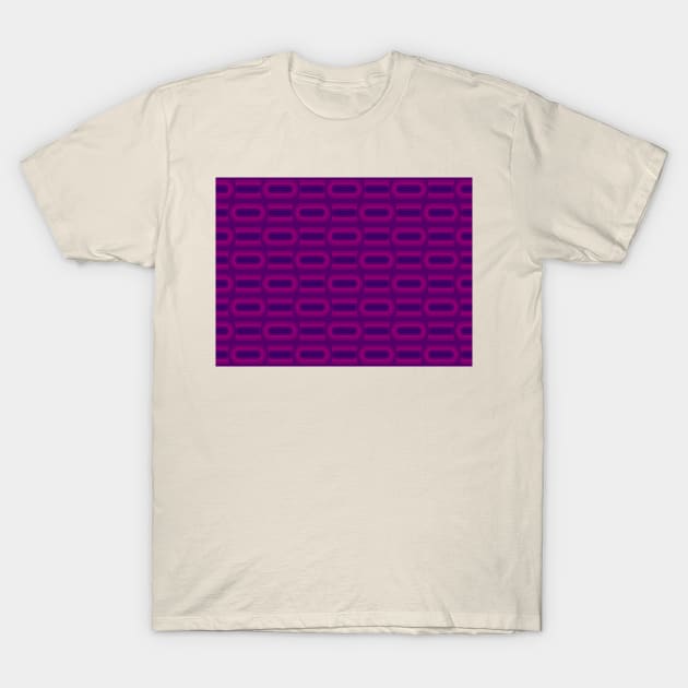 Purple Midcentury Modern Basketweave Retro Modern Design T-Shirt by Obstinate and Literate